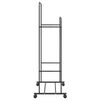 vidaXL Kleiderst&auml;nder Uni Schwarz 80 x 53 x 156 cm