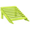 vidaXL Adirondack-Gartenbank 2-Sitzer mit Fu&szlig;teil Tannenholz Gr&uuml;n