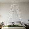 vidaXL Moskitonetz f&uuml;r Bett 220 Mesh Wei&szlig; 56x56x220 cm