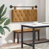 vidaXL H&auml;ngevorderseite Wandmontiert Braun 110 x 55 x 7 cm Samt