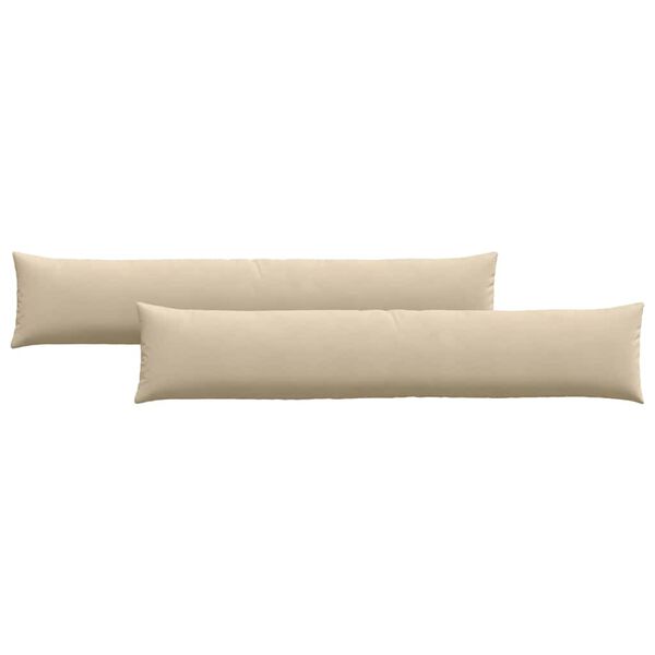 vidaXL Sofakissen 2 St&uuml;ck Creme 200 x 40 cm Stoff