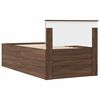 vidaXL Tagesbett Braun Eiche und Schwarz 90 x 200 cm Holzwerkstoff