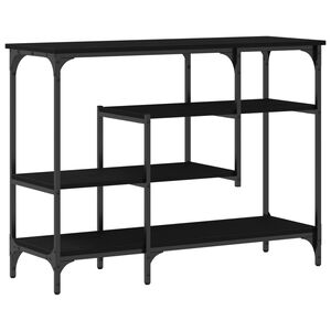 vidaXL Konsolentisch Schwarz Eichen-Optik 100 x 35 x 75 cm