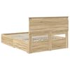 vidaXL Bettgestell mit Schubladen mit Kopfteil Holzwerkstoff