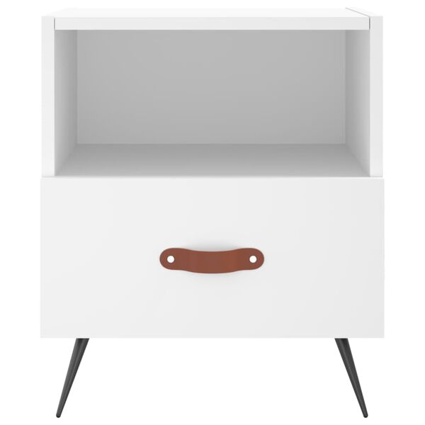 vidaXL Nachttisch Weiß 40x35x47,5 cm Holzwerkstoff