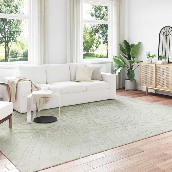 vidaXL Bereichsteppiche PALMERAS Gr&uuml;n 340 x 240 cm Polyester