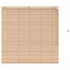 vidaXL Venezianische Jalousie Eichenoptik 140 x 130 cm 35 mm