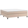 vidaXL Boxspringbettgestell Cappuccino-Braun 160x200 cm Kunstleder