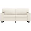 vidaXL 2-Sitzer-Sofa Creme 120 cm Kunstleder