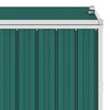vidaXL M&uuml;lltonnenbox Gr&uuml;n 72&times;81&times;121 cm Stahl