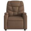 vidaXL Massagesessel Elektrisch Braun Stoff