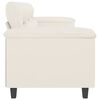 vidaXL 3-Sitzer-Sofa Creme 180 cm Kunstleder