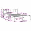 vidaXL Bettgestell Braun 140 x 200 cm Massivholz Kiefer