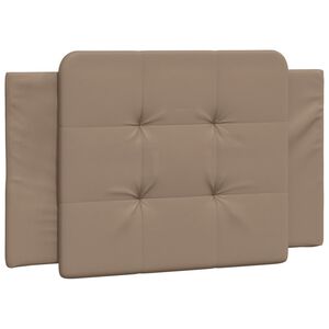 vidaXL Kopfteil-Kissen "Zadar" Cappuccino-Braun 80 cm Kunstleder