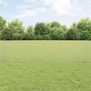 vidaXL Zaun mit Pfosten Silber 0,6 x 50 m Stahl