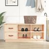 vidaXL Schuhbank 100x34x45 cm Massivholz Kiefer