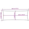 vidaXL Sonnensegel Hellgrau 4,5x2 m 100% Polyester Oxford