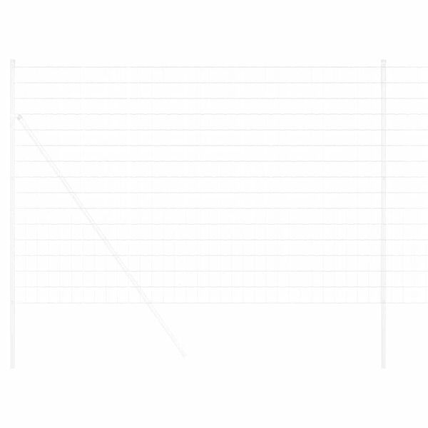 vidaXL Eurozaun Silber 1,5 x 10 m Feuerverzinktes Eisen