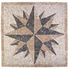 vidaXL Mosaikfliesen Windmuster Mehrfarbig 120 x 120 cm Marmor
