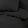vidaXL Bettw&auml;sche-Set Schwarz 225x220 cm Baumwolle