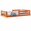 vidaXL Massivholzbett ohne Matratze Wachsbraun 80x200 cm Kiefernholz