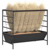 vidaXL Viehfutterspender Schwarz 100 x 60 x 90 cm Kaltgewalzter Stahl