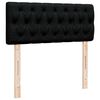 vidaXL Ottoman-Bett mit Matratze Schwarz 120x200 cm Stoff