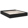 vidaXL Bettgestell Schwarz 180x200 cm Holzwerkstoff