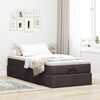 vidaXL Ottoman-Bett mit Matratze Dunkelbraun 80x200 cm Stoff