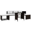 vidaXL 4-tlg. Garten-Lounge-Set Poly Rattan Braun