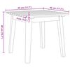 vidaXL Gartenst&uuml;hle mit Tisch 3 pcs Schwarz und Wei&szlig; Massivholz Akazie