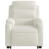 vidaXL Massagesessel mit Aufstehhilfe Creme Samt
