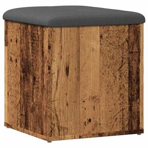 vidaXL Sitzbank mit Stauraum Altholz-Optik 42x42x45 cm Holzwerkstoff