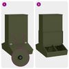 vidaXL Schweinfutterspender Olive Gr&uuml;n 82 x 51 x 91,5 cm