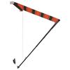vidaXL Einziehbare Markise mit LED 300&times;150 cm Orange und Braun