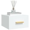 vidaXL Wand-Nachttische 2 Stk. Weiß 35x35x20 cm