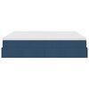 vidaXL Ottoman-Bett mit Matratze Blau 160x200 cm Stoff