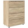 vidaXL Stauraumschr&auml;nke 2 pcs Sonoma-Eiche 80 x 48 x 105 cm