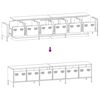 vidaXL TV-Schrank Anthrazit 202x39x43,5 cm Kaltgewalzter Stahl