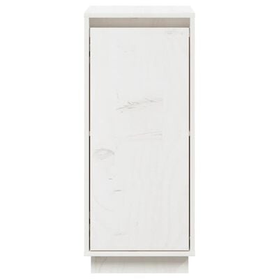vidaXL Sideboards 2 Stk. Weiß 31,5x34x75 cm Massivholz Kiefer