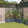 vidaXL Garten-Pflanzgef&auml;&szlig; 4 pcs Grau 120 x 120 x 142 cm Stahl