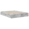vidaXL Aufbewahrungsbett Beton Grau 160 x 200 cm Holzwerkstoff