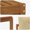 vidaXL Outdoor-Sofagarnitur mit Kissen 4 pcs Natur und Beige