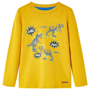 vidaXL Kinder-Langarmshirt Ocker 104