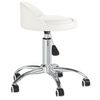 vidaXL Massagehocker Wei&szlig; Kunstleder