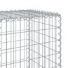 vidaXL Gabione mit Deckel 900x50x150 cm Verzinktes Eisen