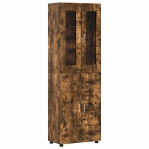 vidaXL Highboard FLORIN 60 x 35 x 182 cm R&auml;uchereiche Holzwerkstoff