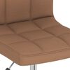 vidaXL Esszimmerst&uuml;hle 2 Stk. Drehbar Braun Stoff