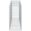 vidaXL Gabionen mit Hochbogen 50 Stk 200x50x100/120cm Verzinktes Eisen