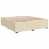 vidaXL Boxspringbett mit Matratze Creme 200x200 cm Stoff